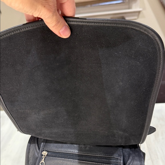 Vintage Coach Hippy Flap Black Leather Crossbody Bag -9135 - Picture 8 of 15